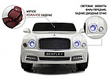 Детский электромобиль RiverToys Bentley Mulsanne JE1006 (белый) Лицензия, фото 2