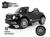 Детский электромобиль RiverToys Bentley Mulsanne JE1006 (черный) Лицензия
