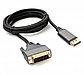 Кабель DisplayPort - DVI CC-DPM-DVIM-4K-6 4K 1.8м. 20M/25M Cablexpert, фото 2