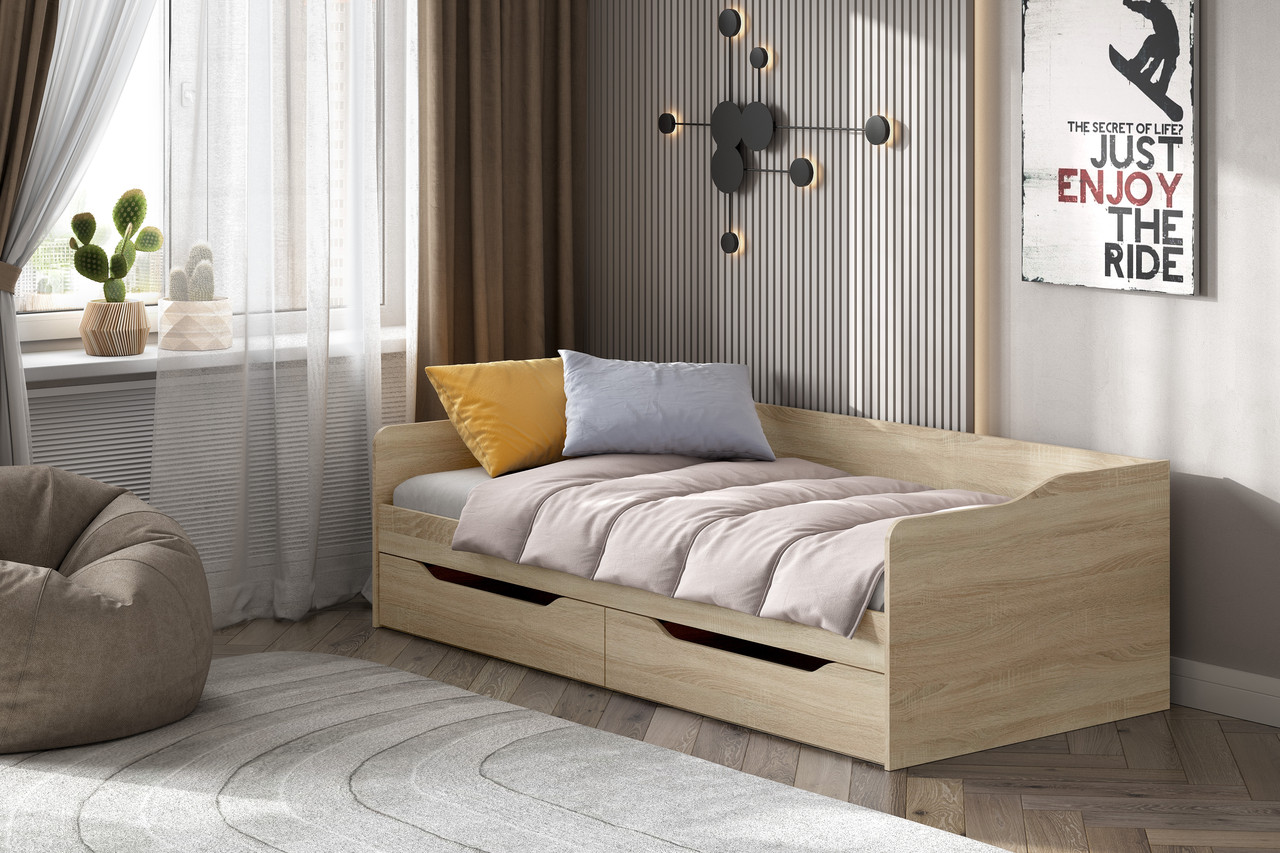 Кровать «КР-1» фабрика SV-мебель (ТМ Просто хорошая мебель) - 2 варианта цвета - фото 2 - id-p179781260