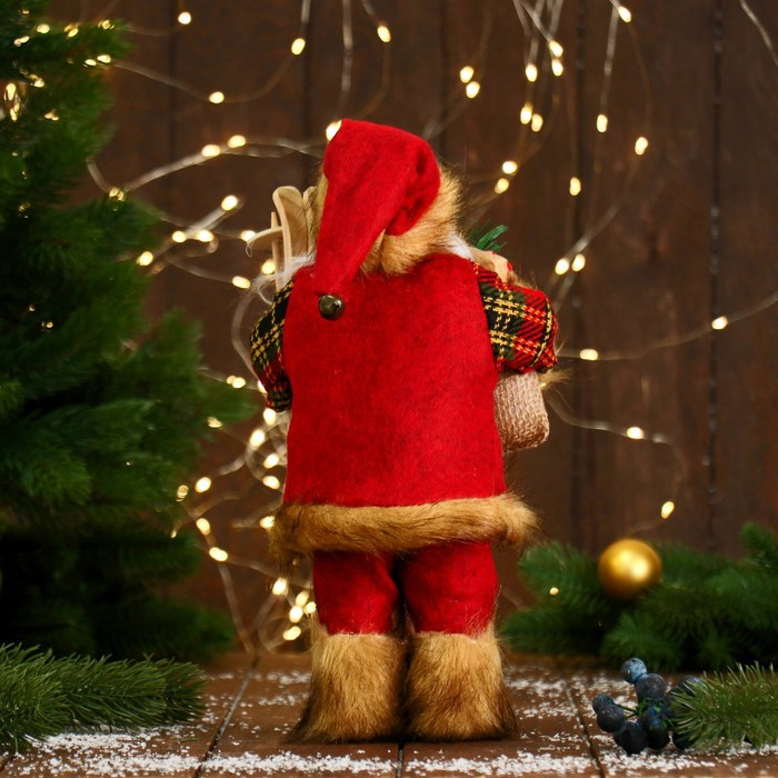 Дед Мороз "С мешком и лыжами" 30 см - фото 7 - id-p181225917