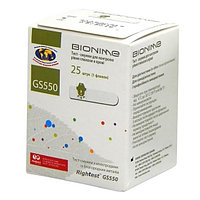 Тест-полоски для измерения уровня глюкозы в крови Bionime GS 550 № 25