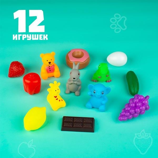 Тактильное лото с игрушками IQ-ZABIAKA Животные и продукты - фото 2 - id-p182939931