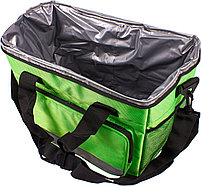 Сумка-холодильник на ремне 33*23*28см, цвет зеленый (COOLER BAG. green), фото 4