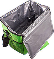 Сумка-холодильник на ремне 33*23*28см, цвет зеленый (COOLER BAG. green), фото 5