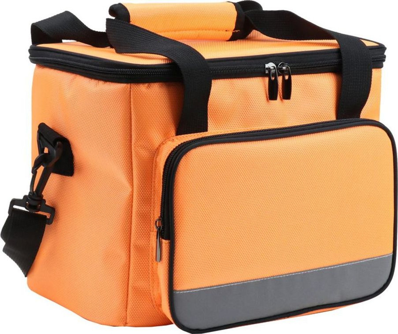 Сумка-холодильник на ремне 28*19*23,5см, цвет оранжевый (COOLER BAG, orange) - фото 1 - id-p182428110