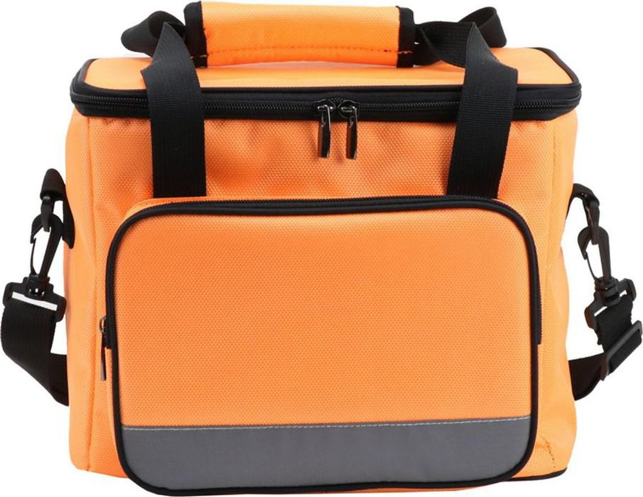 Сумка-холодильник на ремне 28*19*23,5см, цвет оранжевый (COOLER BAG, orange) - фото 2 - id-p182428110