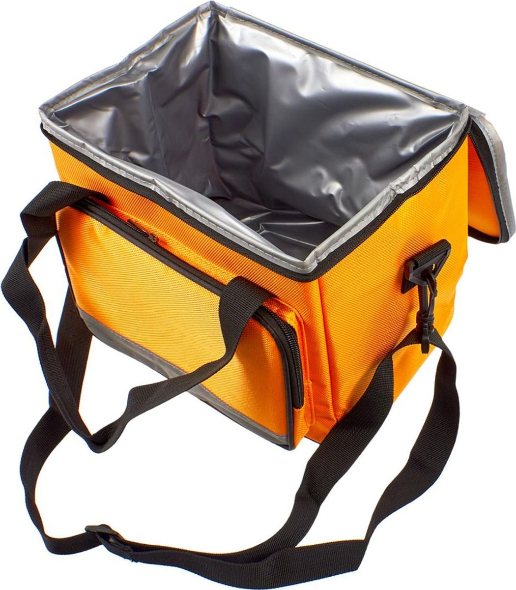 Сумка-холодильник на ремне 28*19*23,5см, цвет оранжевый (COOLER BAG, orange) - фото 4 - id-p182428110