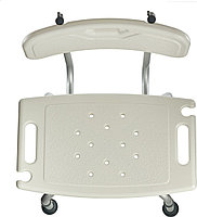 Стул-сиденье со спинкой для купания в ванной и душе (Shower seat with adjustable legs), фото 5