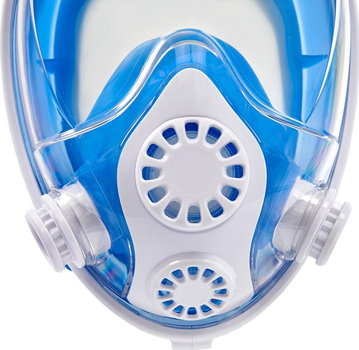 Полнолицевая маска для снорклинга с двумя трубками, S,M (fullface snork mask FM05) - фото 5 - id-p182428296