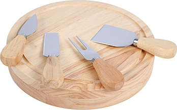 Набор для резки сыра из 4-х приборов и деревянной доски «РОКФОР» (Circo Cheese Board Set)