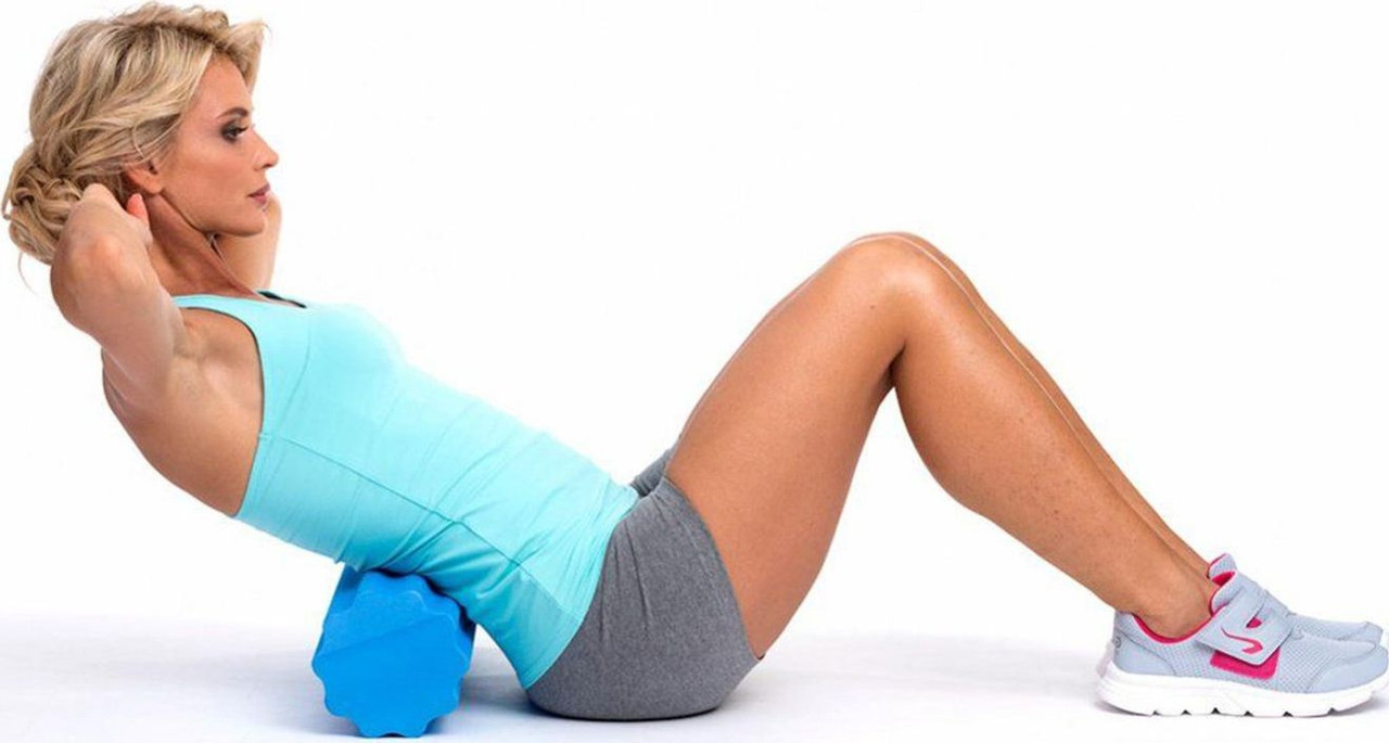 Валик для фитнеса массажный «РОЛЛЕР» (Massage tube for pilates and yog, blue) - фото 5 - id-p182428809