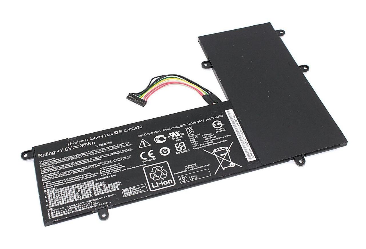 Аккумулятор (батарея) C21N1430 для ноутбукa Asus ChromeBook C201PA, 7.6В 4840мАч