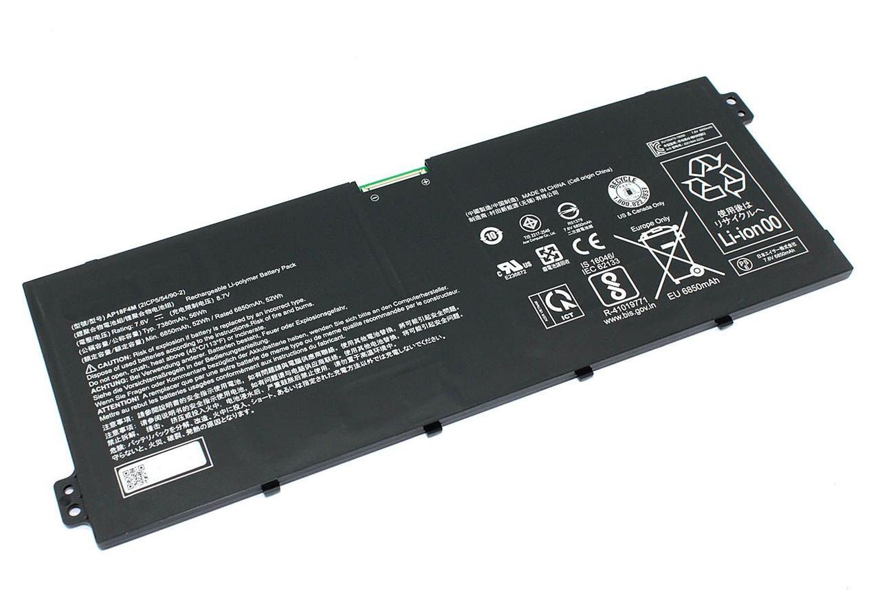 Аккумулятор (батарея) AP18F4M для ноутбука Acer ChromeBook 715 CB715-1WT, 7.6В 6850мАч