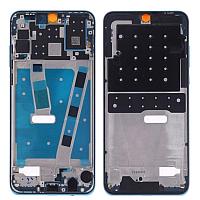 Рамка дисплея (средняя часть) для Huawei P30 Lite, синий (24MP) (Возможен дефект ЛКП)