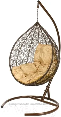 Кресло подвесное BiGarden Tropica Brown (бежевая подушка)