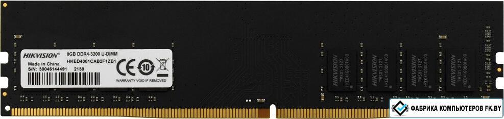 Оперативная память Hikvision 8ГБ DDR4 3200 МГц HKED4081CAB2F1ZB1/8G - фото 1 - id-p182953969