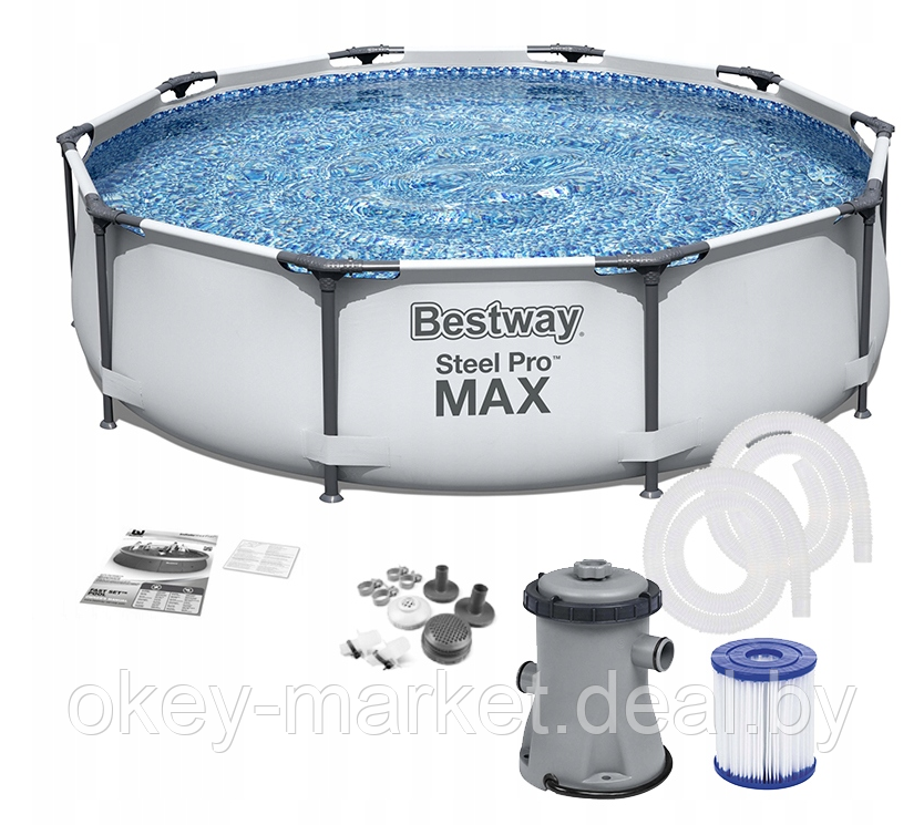 Каркасный бассейн Bestway Steel Pro Max 56408 (305х76), фото 2