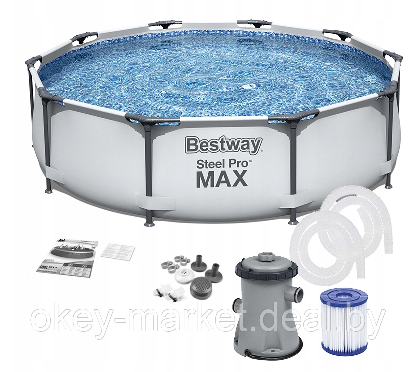 Каркасный бассейн Bestway Steel Pro Max 56408 (305х76) - фото 1 - id-p182954934