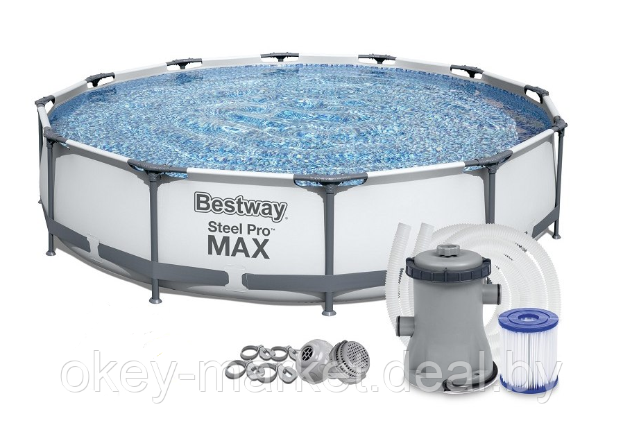 Каркасный бассейн Bestway Steel Pro Max 56416 (366x76) - фото 1 - id-p182955015