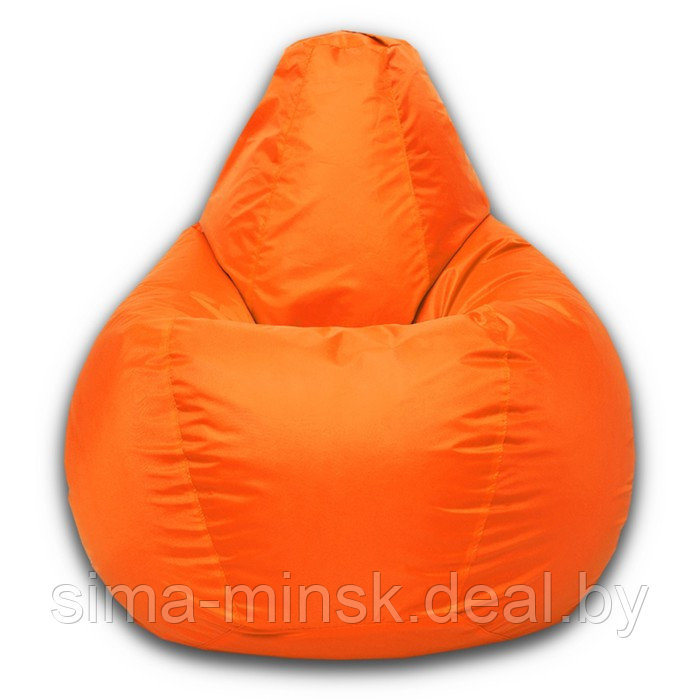 Кресло-мешок «Груша» Позитив, размер M, диаметр 70 см, высота 90 см, оксфорд, цвет оранжевый неон - фото 1 - id-p182960277