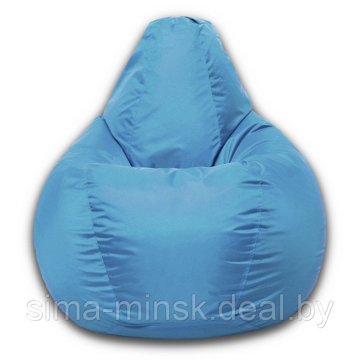 Кресло-мешок «Груша» Позитив, размер L, диаметр 80 см, высота 100 см, оксфорд, цвет голубой - фото 2 - id-p182960287