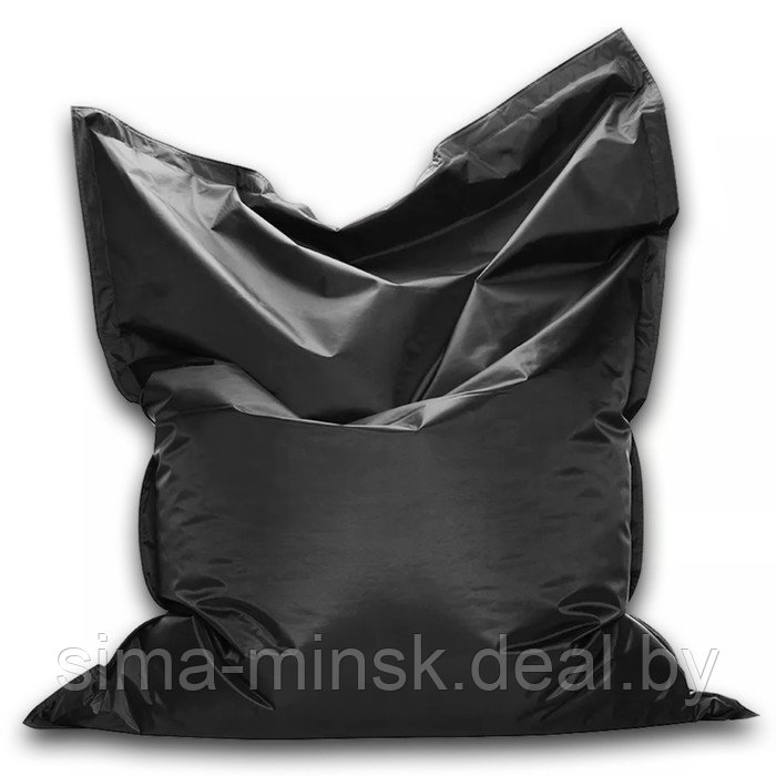 Кресло-мешок Мат мини, размер 120х140 см, ткань оксфорд, цвет чёрный - фото 1 - id-p182960313