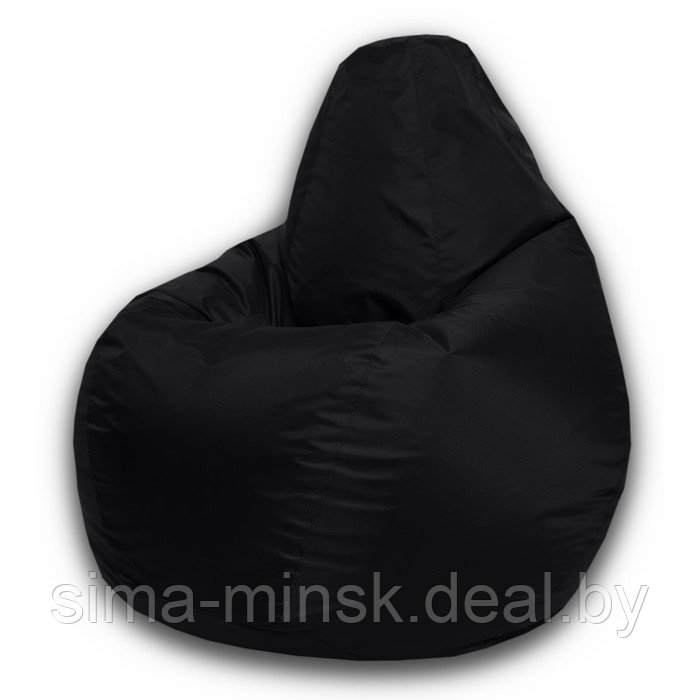 Кресло-мешок «Груша» Позитив, размер XL, диаметр 95 см, высота 125 см, оксфорд, цвет чёрный - фото 1 - id-p182960317