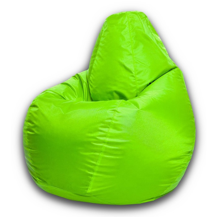 Кресло-мешок «Груша» Позитив, размер M, диаметр 70 см, высота 90 см, оксфорд, цвет салатовый неон - фото 1 - id-p182956647