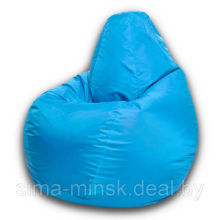 Кресло-мешок «Груша» Позитив, размер XXXL, диаметр 110 см, высота 145 см, оксфорд, цвет голубой - фото 1 - id-p182960385