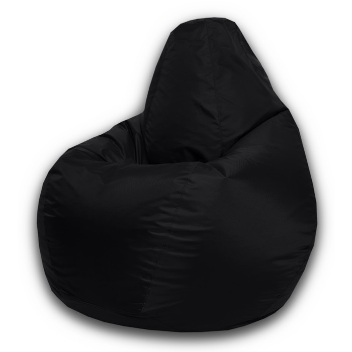 Кресло-мешок «Груша» Позитив, размер L, диаметр 80 см, высота 100 см, оксфорд, цвет чёрный - фото 1 - id-p182956665