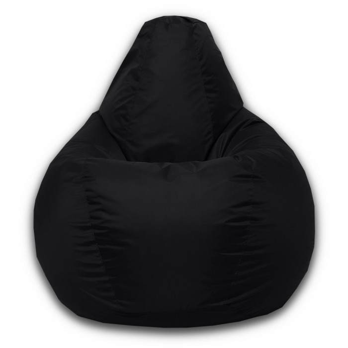 Кресло-мешок «Груша» Позитив, размер L, диаметр 80 см, высота 100 см, оксфорд, цвет чёрный - фото 2 - id-p182956665