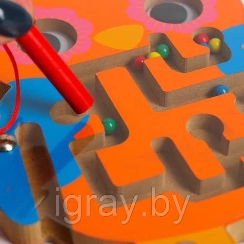 Деревянная игрушка рамка-лабиринт Сова - фото 2 - id-p182976523