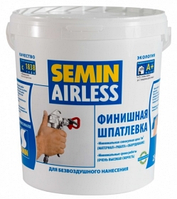 Шпатлёвка SEMIN AIRLESS CLASSIC, 25кг (белая крышка) SEMIN AIRLESS CLASSIC Шпатлёвка SEMIN AIRLESS CLASSIC, 25кг (белая крышка)