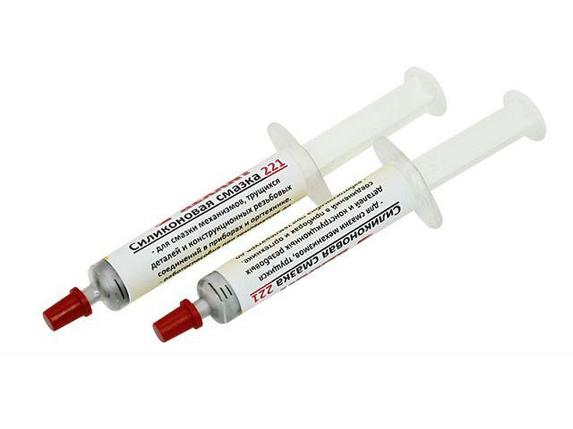 Смазка силиконовая 221 (до +350 С) 2 мл (шприц) REXANT, фото 2