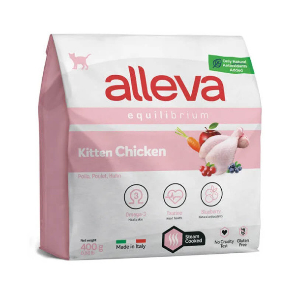 Сухой корм для котят Alleva Equilibrium Kitten Chicken с курицей 0.4 кг - фото 1 - id-p182991378