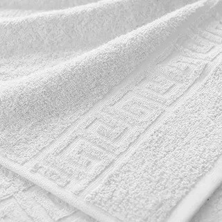 Махровое полотенце АТК 70х140 с бордюром белое - фото 2 - id-p182996424