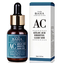 Интенсивная сыворотка против акне Cos De Baha AC Azelaic Acid Hinokitiol Clear Skin Serum 30мл