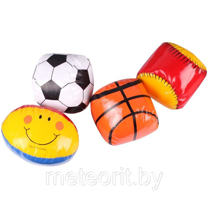 Мячики мягкие детские 4шт/уп (набор) - фото 1 - id-p183008179