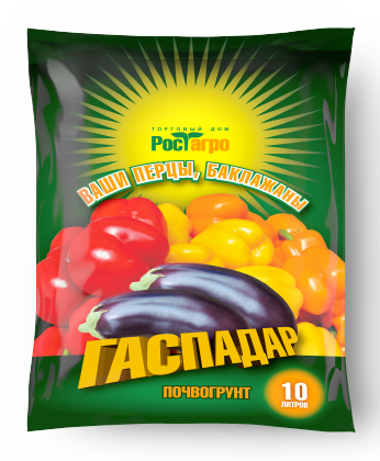 Серия "Гаспадар" Почвогрунт "Ваши перцы, баклажаны" 5л РБ штриховой код 4814065000020 - фото 1 - id-p182995486