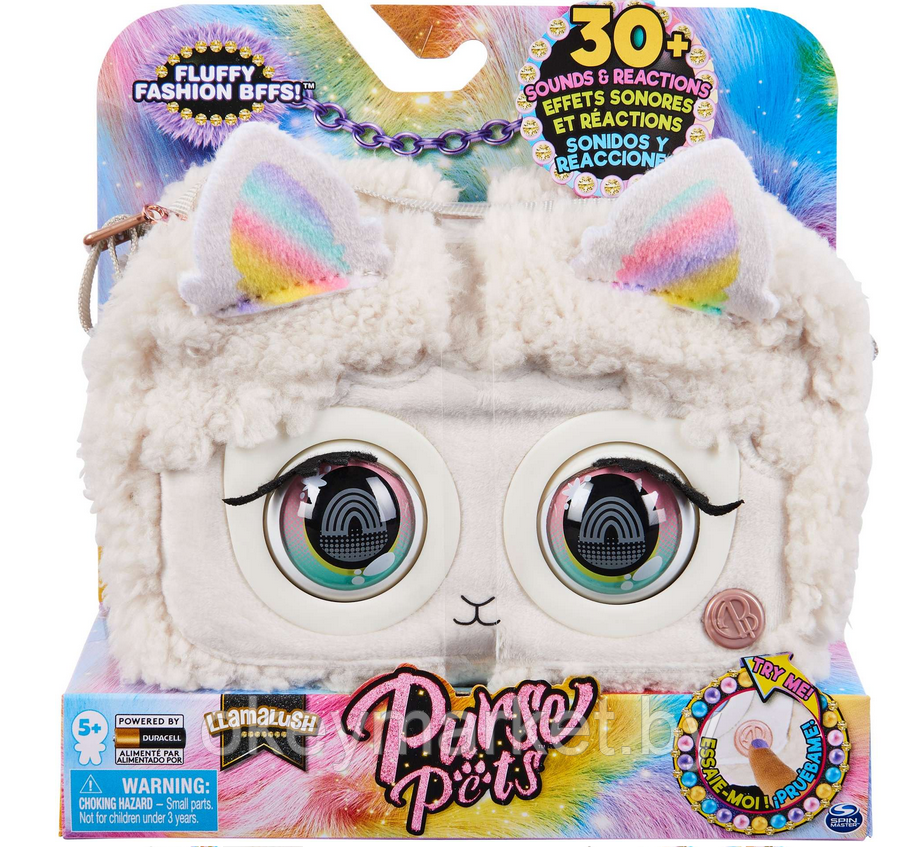 Интерактивная игрушка Spin Master Purse Pets Пушистая Лама 6062238 - фото 1 - id-p183029082