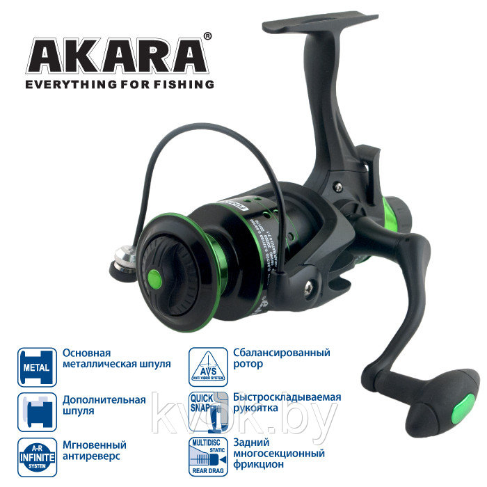 Катушка карповая Akara Geden Сarp FG 5000 (3+1 подш.) с байтранером - фото 1 - id-p183040899