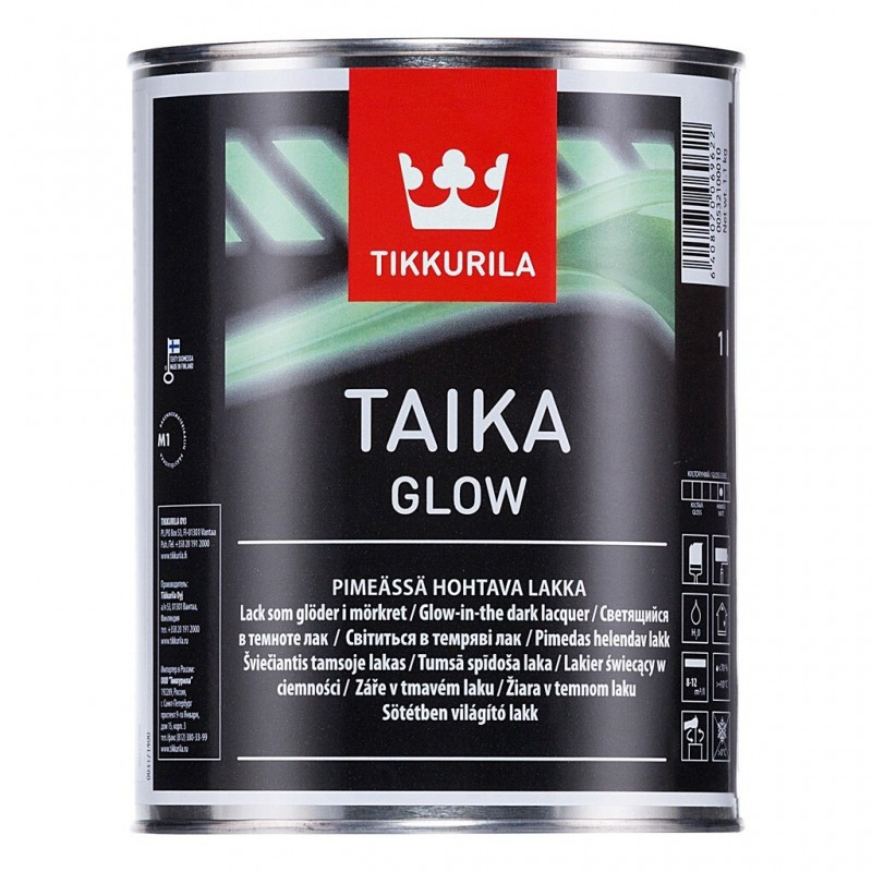 Лак TIKKURILA Taika glow (тиккурила тайка Глоу) прозрачный 1л