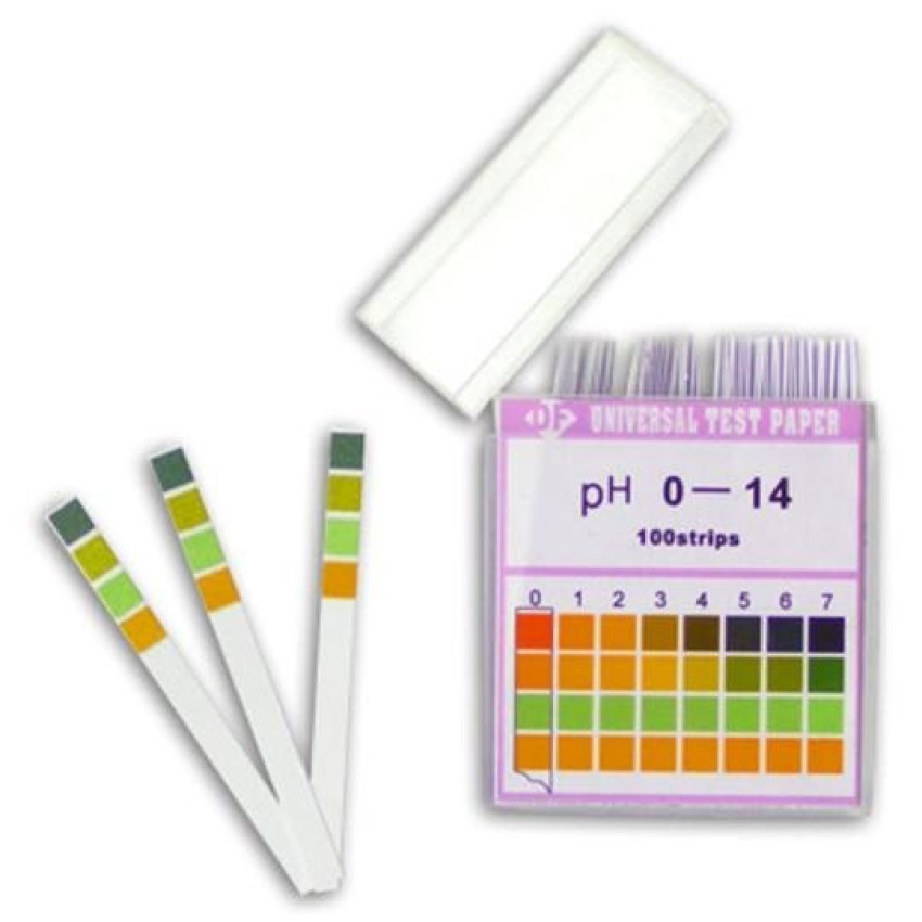 Универсальные индикаторные полоски pH-Fix 0-14, шаг 1,0 (100шт) - фото 1 - id-p183055753