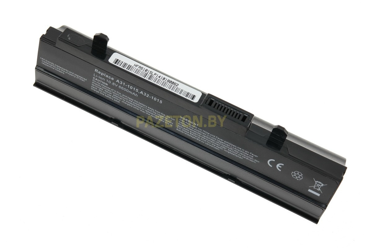 Батарея для ноутбука Asus EeePC 1011 1011B 1011BX 1011C li-ion 11,1v 6600mah черный, фото 1