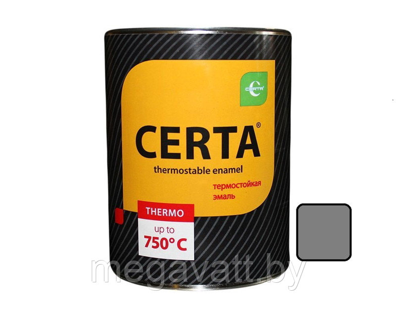 Краска т/с (банка 0,8 кг) Серебро CERTA - фото 1 - id-p183061423