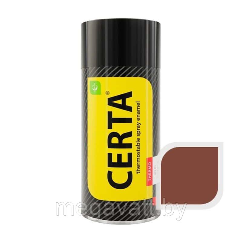 Краска т/с аэрозоль CERTA (до 500°C, 520мл) красно-коричневая - фото 1 - id-p183061424