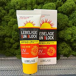 Солнцезащитный крем для лица Lebelage Uv Sun Block Spf50+/ Pa+++ 30мл