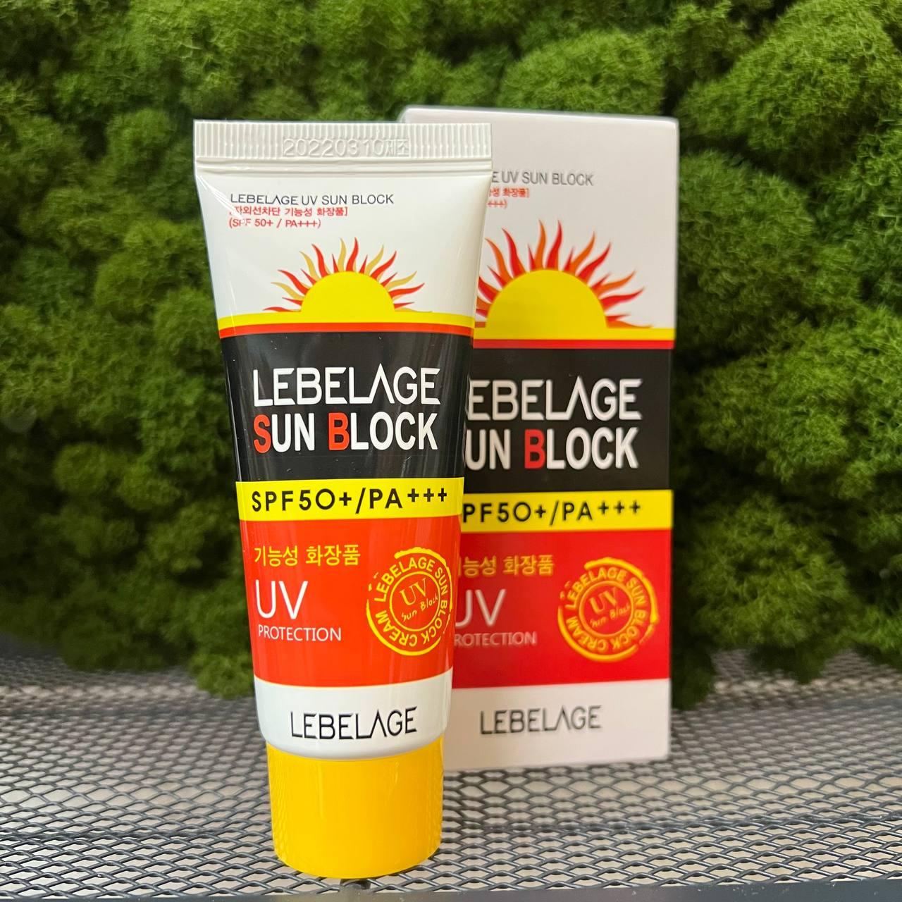 Солнцезащитный крем для лица Lebelage Uv Sun Block Spf50+/ Pa+++ 30мл - фото 1 - id-p183062708