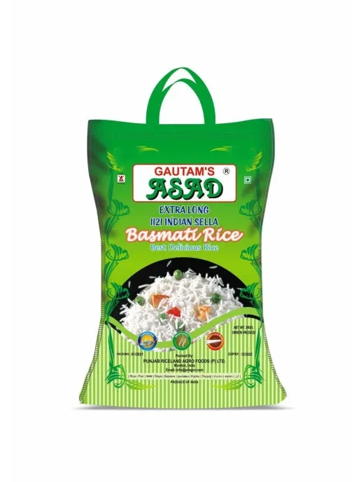 Рис Басмати Селла длиннозерный Indian Premium Basmati Rice "Gautam's Asad", 5кг - фото 1 - id-p183063086